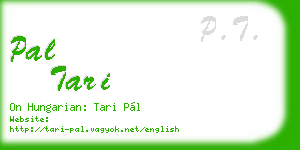 pal tari business card